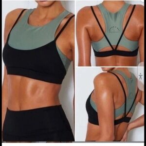 Sports Bra  Sarah’s Day x White Fox Active Sezzy Luxe 2  Olive Green Black SZM